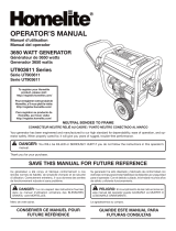 Homelite Portable Generator UT903611 User manual