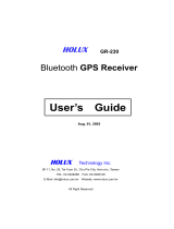 Holux GPS Receiver GR-230 User manual