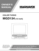 Magnavox TV DVD Combo MGD134 User manual