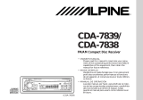 Alpine Car Stereo System CDA-7838 User manual