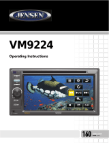 Jensen VM9224 User manual