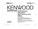 Kenwood Car Satellite Radio System KCA-R71FM User manual