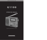 Grundig G1100 User manual