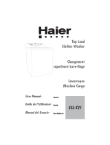 Haier Washer ESL-T21 User manual