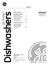 GE Monogram Dishwasher PDW8000 User manual