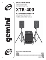 Gemini Speaker XTR-400 User manual