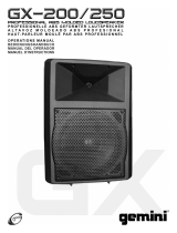 Gemini Portable Speaker GX-250 User manual