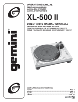 Gemini Stereo System XL-500II User manual