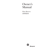 GE Monogram ZDWT240 User manual