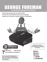 George Foreman GR10B User manual