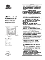 Jotul Indoor Fireplace Jtul GI 425 DV User manual
