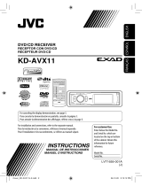 JVC KD-AVX11 - EXAD - DVD Player User manual