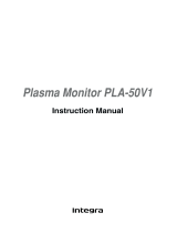 Integra Computer Monitor PLA-50V1 User manual
