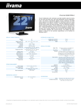 iiyama Computer Monitor E2207WS-2 User manual