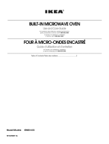 IKEA Microwave Oven IBMS1455 User manual