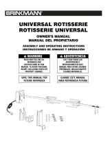 Brinkmann Oven Universal Rotisserie User manual