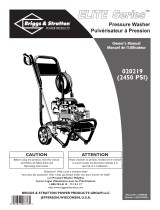 Briggs & Stratton Pressure Washer 020219 User manual