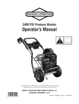 Briggs & Stratton Pressure Washer 020252 User manual
