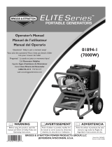 Briggs & Stratton Portable Generator 01894-1 User manual