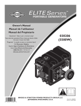 Briggs & Stratton Portable Generator 030206 User manual