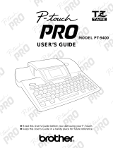 Brother PT-9400 User manual