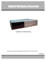 Maxtor Network Card Digital Multiplex Recorder User manual