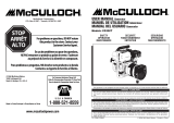 McCulloch Portable Generator FG300T User manual