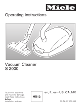 Miele Vacuum Cleaner S 2000 User manual