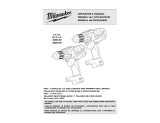 Milwaukee Cordless Drill 2603-22 User manual