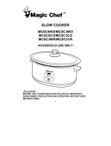 Magic Chef Slow Cooker MCSC3COs User manual