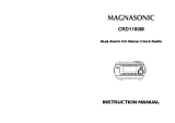 Magnasonic Clock Radio CRD1180M User manual