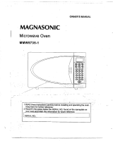 Magnasonic Microwave Oven MMW5735-1 User manual