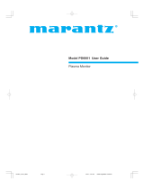 Marantz Computer Monitor PD6001 User manual