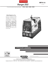 Lincoln Electric Ranger 250 User manual