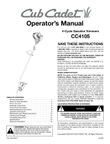 MTD CC4105 User manual