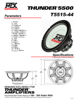 MTX Portable Speaker T5515-44 User manual