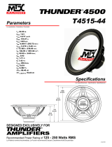 MTX Audio Stereo Amplifier T4515-44 User manual