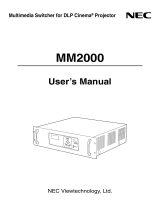 NEC Switch MM2000 User manual