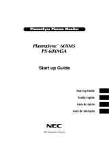 NEC Computer Monitor 60XM5, PX-60XM5A User manual