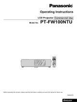 Panasonic Projector PT-FW100NTU User manual