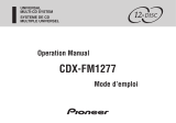 Pioneer CD Player CDX-FM1277 User manual