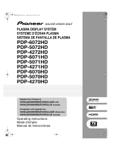 Pioneer PDP-5072 User manual