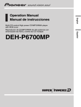Pioneer MP3 Player DEH-P6700MP User manual