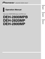 Pioneer MP3 Player DEH-2800MPB User manual