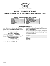 Roper YREX5634PQ0 User manual