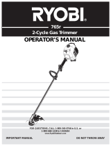 Ryobi Outdoor Trimmer 765r User manual