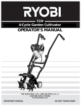 Ryobi Cultivator 510r User manual