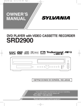 Sears DVD VCR Combo SRD2900 User manual