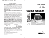 George Foreman GR20BWC User manual