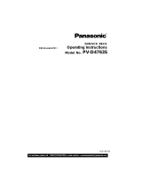 Panasonic LSQT0676A User manual